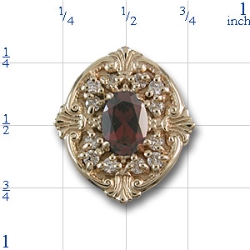 80882 Garnet Bracelet Slide 